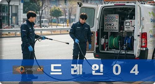 분당 10년 경력, 삼평동 하수구 뚫음 배수구