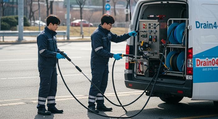시흥 하수구뚫음 하수도막힘 최고 장비 사용