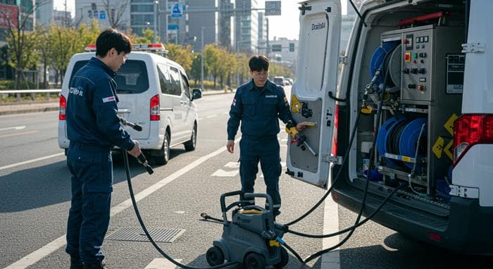시흥시 하수구 뚫음 고압세척 전문가 방문