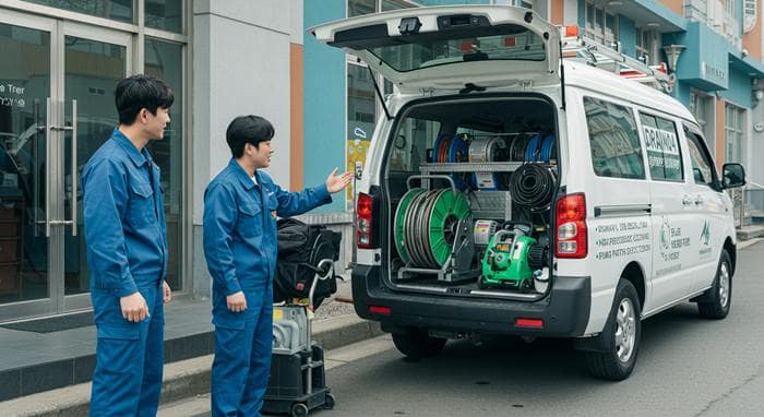 시흥 하수구 뚫음 고압세척 뚫음의 신이 여기 있습니다