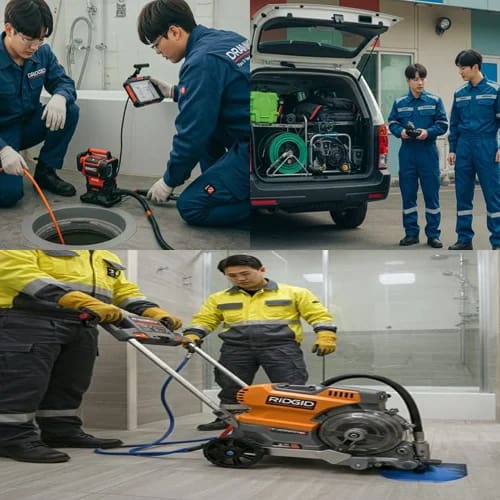 퇴계원면 하수구 뚫음 하수도, 아파트 상가 기름때 제거 완료 후기!