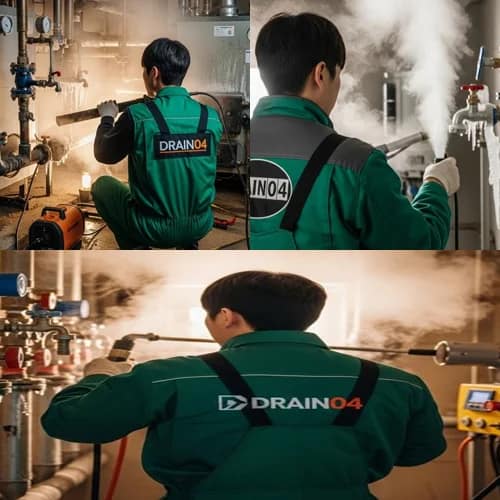 조안면 수도관 동파 하수구 꽁꽁 언 배관 확실하게 녹여