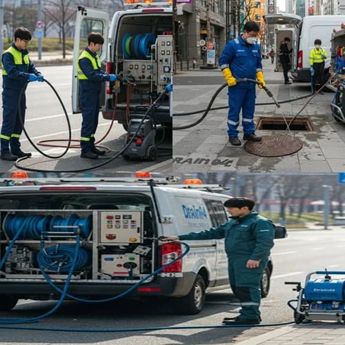 다산신도시 상가 기름때 제거 완료 남양주 지금동 하수구 뚫음 하수도