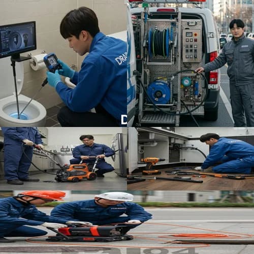 다산신도시 상가 기름때 제거 완료 남양주 지금동 하수구 뚫음 하수도