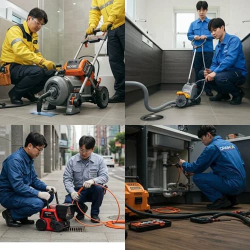 오남읍 하수구 뚫음 하수도, 진접지구 아파트 1층 역류 해결!