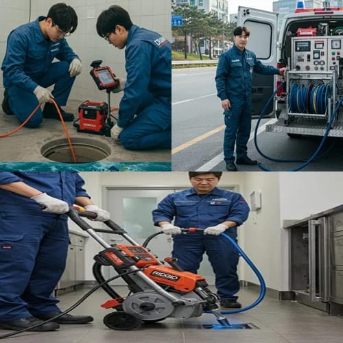 오남읍 하수구 뚫음 하수도, 진접지구 아파트 1층 역류 해결!