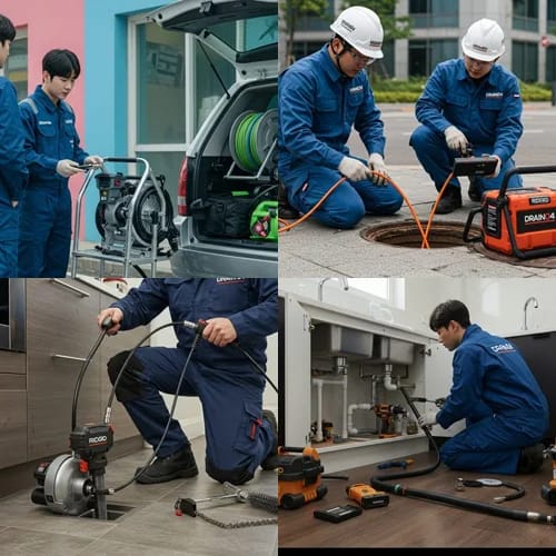 남양주 진접읍 하수구 뚫음 하수도 막힘