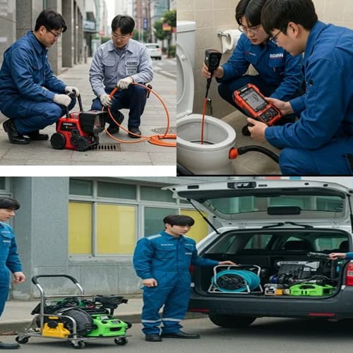 남양주 진접읍 하수구 뚫음 하수도 막힘