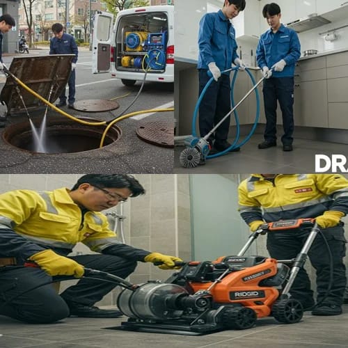 남양주 퇴계원면 싱크대 막힘 배수구 아파트 상가 주방 기름때 제거 완료