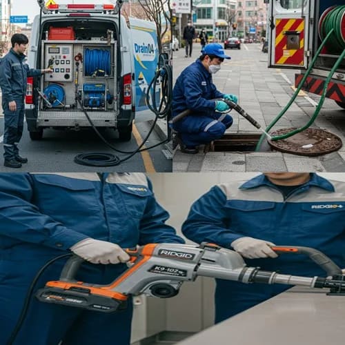 남양주 퇴계원면 싱크대 막힘 배수구 아파트 상가 주방 기름때 제거 완료