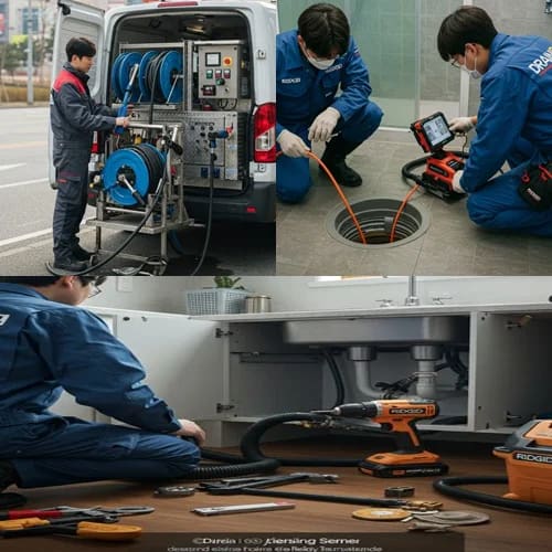 일패동 하수구 뚫음 외부 배관