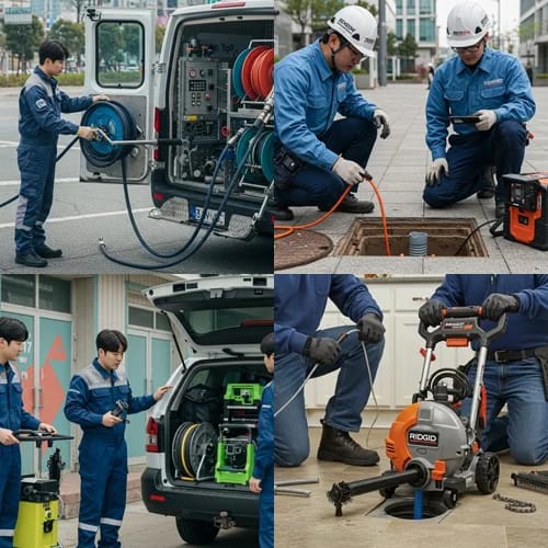 수석동 하수구 막힘 식당가 역류