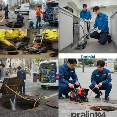 가운동 싱크대 막힘 음식물 꽉