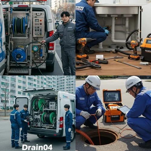 가운동 싱크대 막힘 음식물 꽉