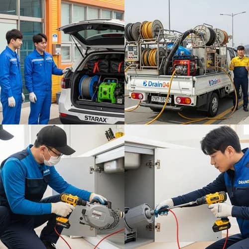남양주양정동 고압세척 주택 배관