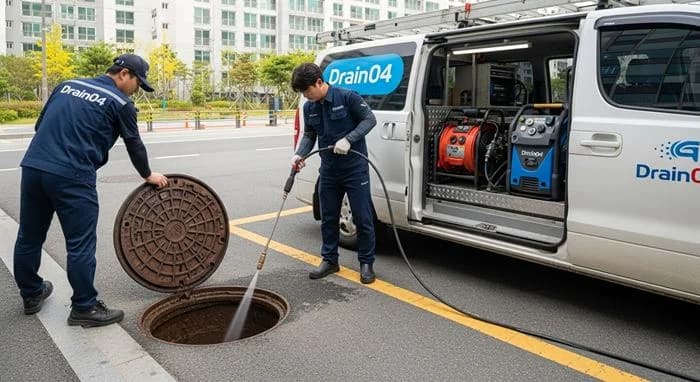 평내동 하수구막힘 먹자골목 배관