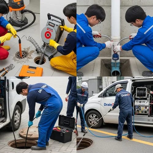 수동면 고압세척 펜션 배관