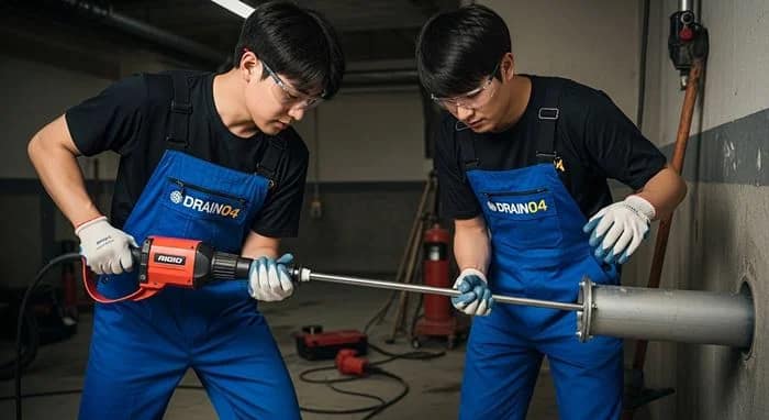 평내동 고압세척 상가 배관